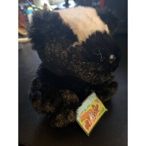 T.A.G Alexon Skunk Black Plush Soft Toy Stuffed 6" Beasty Baby Horton Center